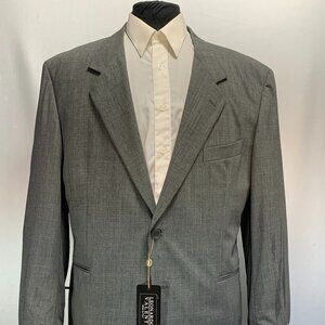LEONARDO VALENTI BLAZER MADE IN ITALY PURE WOOL ITALIAN SIZE 52R